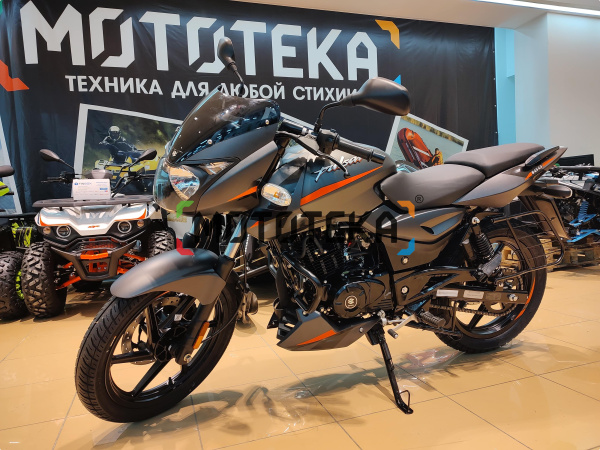 Мотоцикл дорожный BAJAJ (Баджадж) Pulsar 180 чёрный/оранжевый с ПТС | Мототека