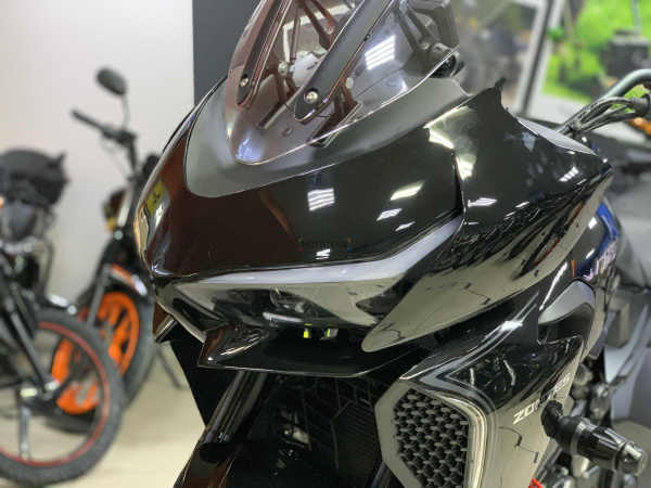 Мотоцикл дорожный Zontes (Зонтес) ZT350 - VX (4T ZT184MP EFI) 17/17 (2023 г.) чёрный с ПТС | Мототека