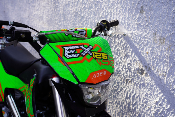 Питбайк BSE (БСЕ) EX 17/14 Green Orange Ant (040) | Мототека