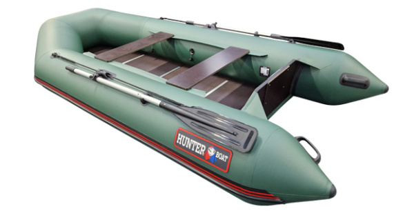 Лодка ПВХ Hunter (Хантер) 320 Л серый | Мототека
